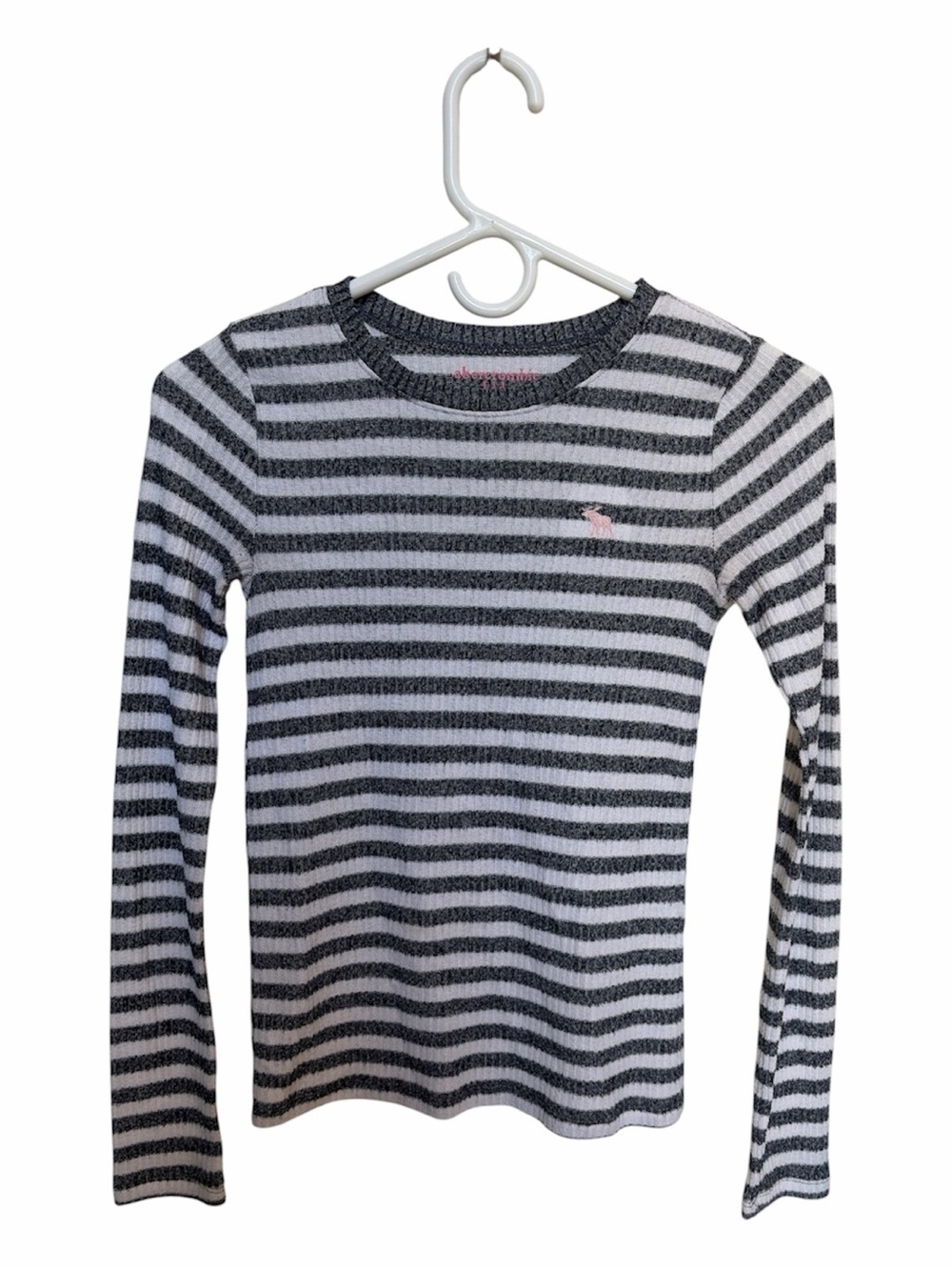 Abercrombie Kids Girls Knitted Lightweight Striped Long Sleeve Shirt Size 11/12